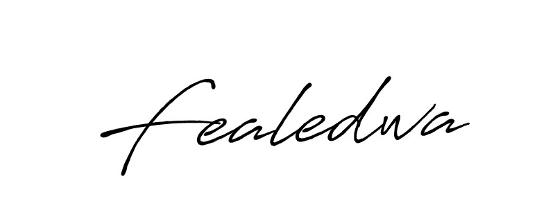 Also we have Fealedwa name is the best signature style. Create professional handwritten signature collection using Antro_Vectra_Bolder autograph style. Fealedwa signature style 7 images and pictures png