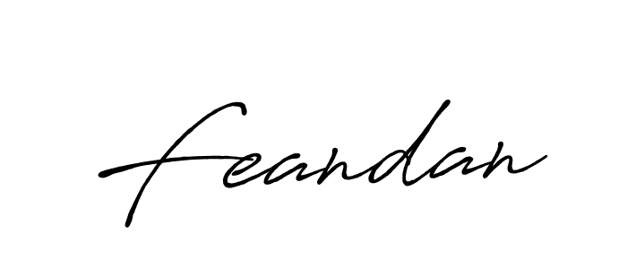 Also we have Feandan name is the best signature style. Create professional handwritten signature collection using Antro_Vectra_Bolder autograph style. Feandan signature style 7 images and pictures png