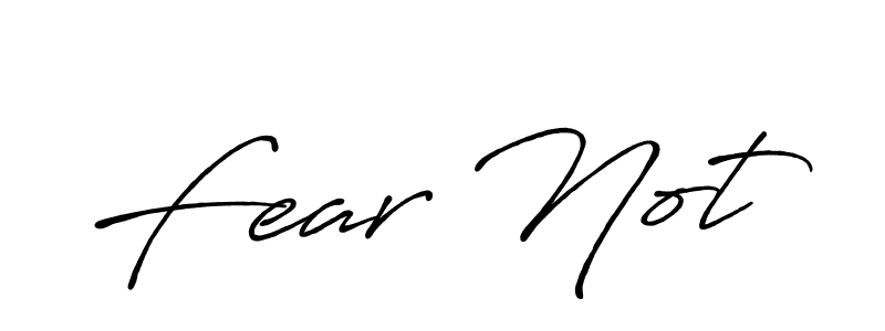 How to make Fear Not signature? Antro_Vectra_Bolder is a professional autograph style. Create handwritten signature for Fear Not name. Fear Not signature style 7 images and pictures png