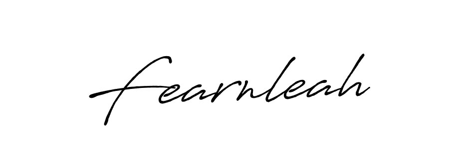 Fearnleah stylish signature style. Best Handwritten Sign (Antro_Vectra_Bolder) for my name. Handwritten Signature Collection Ideas for my name Fearnleah. Fearnleah signature style 7 images and pictures png