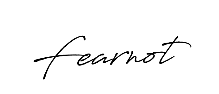 Use a signature maker to create a handwritten signature online. With this signature software, you can design (Antro_Vectra_Bolder) your own signature for name Fearnot. Fearnot signature style 7 images and pictures png