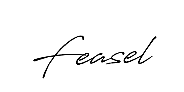 Create a beautiful signature design for name Feasel. With this signature (Antro_Vectra_Bolder) fonts, you can make a handwritten signature for free. Feasel signature style 7 images and pictures png
