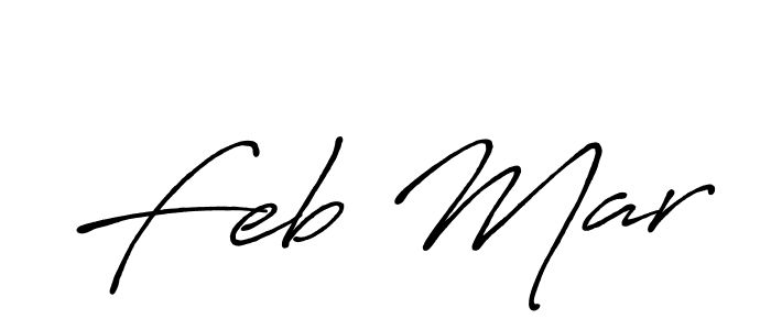 Design your own signature with our free online signature maker. With this signature software, you can create a handwritten (Antro_Vectra_Bolder) signature for name Feb Mar. Feb Mar signature style 7 images and pictures png