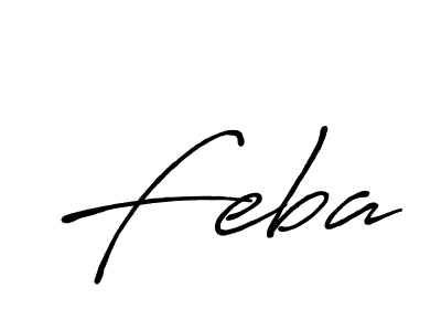 You should practise on your own different ways (Antro_Vectra_Bolder) to write your name (Feba) in signature. don't let someone else do it for you. Feba signature style 7 images and pictures png