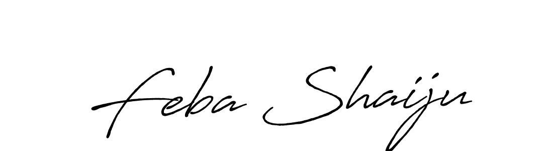 Feba Shaiju stylish signature style. Best Handwritten Sign (Antro_Vectra_Bolder) for my name. Handwritten Signature Collection Ideas for my name Feba Shaiju. Feba Shaiju signature style 7 images and pictures png