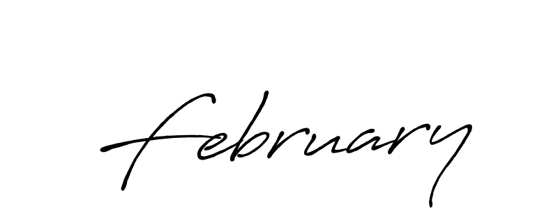 How to make February name signature. Use Antro_Vectra_Bolder style for creating short signs online. This is the latest handwritten sign. February signature style 7 images and pictures png