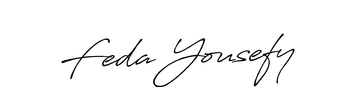 The best way (Antro_Vectra_Bolder) to make a short signature is to pick only two or three words in your name. The name Feda Yousefy include a total of six letters. For converting this name. Feda Yousefy signature style 7 images and pictures png