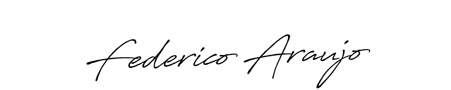 Antro_Vectra_Bolder is a professional signature style that is perfect for those who want to add a touch of class to their signature. It is also a great choice for those who want to make their signature more unique. Get Federico Araujo name to fancy signature for free. Federico Araujo signature style 7 images and pictures png