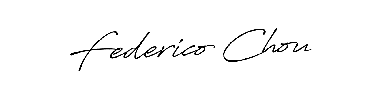 Also You can easily find your signature by using the search form. We will create Federico Chou name handwritten signature images for you free of cost using Antro_Vectra_Bolder sign style. Federico Chou signature style 7 images and pictures png