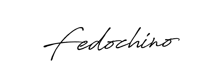 How to make Fedochino signature? Antro_Vectra_Bolder is a professional autograph style. Create handwritten signature for Fedochino name. Fedochino signature style 7 images and pictures png