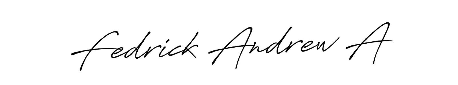 How to make Fedrick Andrew A signature? Antro_Vectra_Bolder is a professional autograph style. Create handwritten signature for Fedrick Andrew A name. Fedrick Andrew A signature style 7 images and pictures png