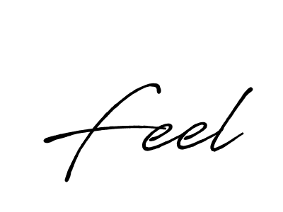 How to make Feel signature? Antro_Vectra_Bolder is a professional autograph style. Create handwritten signature for Feel name. Feel signature style 7 images and pictures png