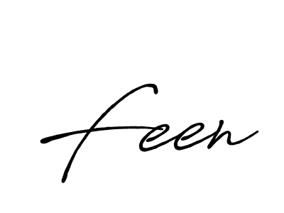 How to make Feen signature? Antro_Vectra_Bolder is a professional autograph style. Create handwritten signature for Feen name. Feen signature style 7 images and pictures png