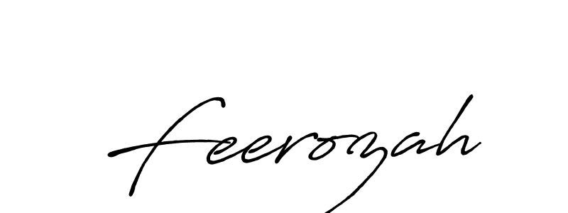 Use a signature maker to create a handwritten signature online. With this signature software, you can design (Antro_Vectra_Bolder) your own signature for name Feerozah. Feerozah signature style 7 images and pictures png