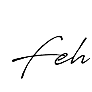 Create a beautiful signature design for name Feh. With this signature (Antro_Vectra_Bolder) fonts, you can make a handwritten signature for free. Feh signature style 7 images and pictures png