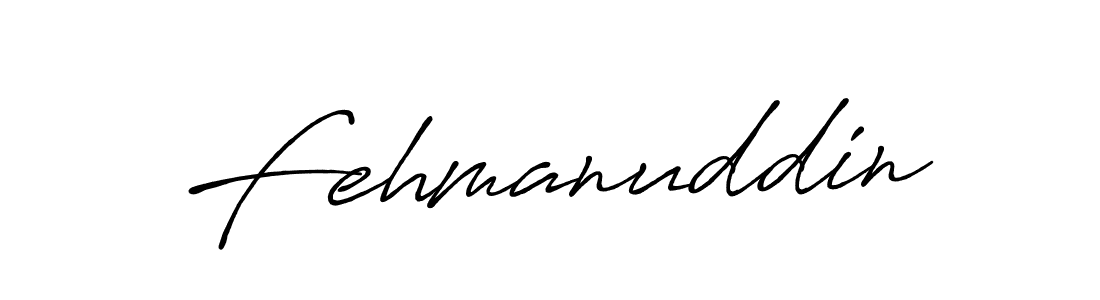 Use a signature maker to create a handwritten signature online. With this signature software, you can design (Antro_Vectra_Bolder) your own signature for name Fehmanuddin. Fehmanuddin signature style 7 images and pictures png