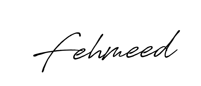 Create a beautiful signature design for name Fehmeed. With this signature (Antro_Vectra_Bolder) fonts, you can make a handwritten signature for free. Fehmeed signature style 7 images and pictures png