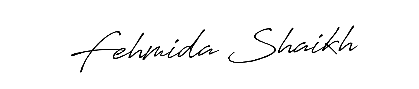 Make a beautiful signature design for name Fehmida Shaikh. Use this online signature maker to create a handwritten signature for free. Fehmida Shaikh signature style 7 images and pictures png