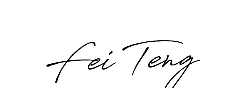 How to make Fei Teng signature? Antro_Vectra_Bolder is a professional autograph style. Create handwritten signature for Fei Teng name. Fei Teng signature style 7 images and pictures png