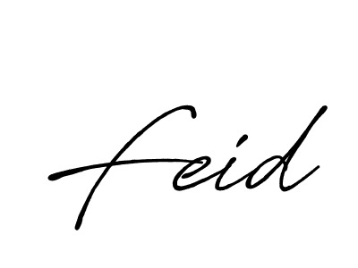 Feid stylish signature style. Best Handwritten Sign (Antro_Vectra_Bolder) for my name. Handwritten Signature Collection Ideas for my name Feid. Feid signature style 7 images and pictures png