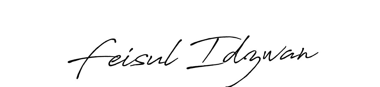 Design your own signature with our free online signature maker. With this signature software, you can create a handwritten (Antro_Vectra_Bolder) signature for name Feisul Idzwan. Feisul Idzwan signature style 7 images and pictures png