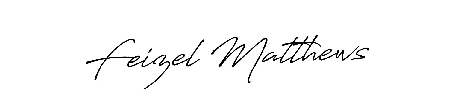 Design your own signature with our free online signature maker. With this signature software, you can create a handwritten (Antro_Vectra_Bolder) signature for name Feizel Matthews. Feizel Matthews signature style 7 images and pictures png