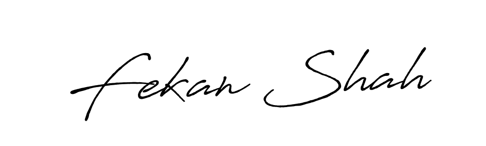 Fekan Shah stylish signature style. Best Handwritten Sign (Antro_Vectra_Bolder) for my name. Handwritten Signature Collection Ideas for my name Fekan Shah. Fekan Shah signature style 7 images and pictures png