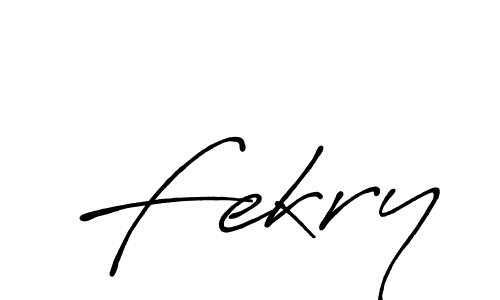 Fekry stylish signature style. Best Handwritten Sign (Antro_Vectra_Bolder) for my name. Handwritten Signature Collection Ideas for my name Fekry. Fekry signature style 7 images and pictures png