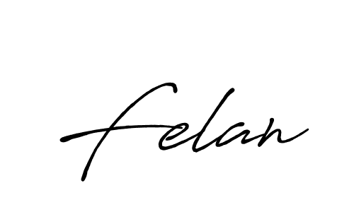 Felan stylish signature style. Best Handwritten Sign (Antro_Vectra_Bolder) for my name. Handwritten Signature Collection Ideas for my name Felan. Felan signature style 7 images and pictures png