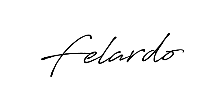Design your own signature with our free online signature maker. With this signature software, you can create a handwritten (Antro_Vectra_Bolder) signature for name Felardo. Felardo signature style 7 images and pictures png
