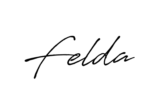 Use a signature maker to create a handwritten signature online. With this signature software, you can design (Antro_Vectra_Bolder) your own signature for name Felda. Felda signature style 7 images and pictures png