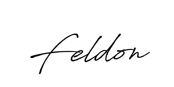 Make a beautiful signature design for name Feldon. With this signature (Antro_Vectra_Bolder) style, you can create a handwritten signature for free. Feldon signature style 7 images and pictures png