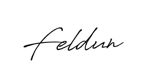 Feldun stylish signature style. Best Handwritten Sign (Antro_Vectra_Bolder) for my name. Handwritten Signature Collection Ideas for my name Feldun. Feldun signature style 7 images and pictures png