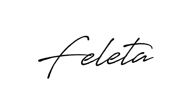 Use a signature maker to create a handwritten signature online. With this signature software, you can design (Antro_Vectra_Bolder) your own signature for name Feleta. Feleta signature style 7 images and pictures png