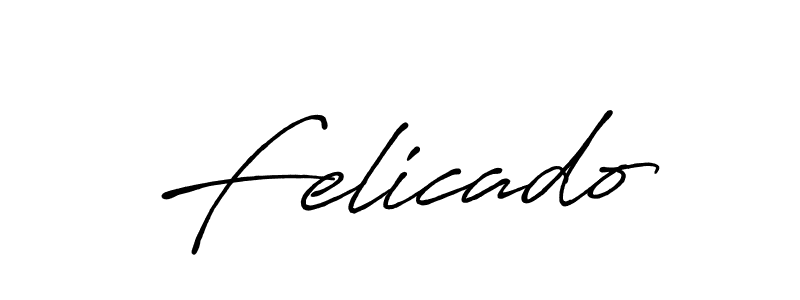 How to make Felicado name signature. Use Antro_Vectra_Bolder style for creating short signs online. This is the latest handwritten sign. Felicado signature style 7 images and pictures png