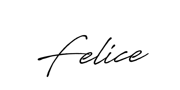 You should practise on your own different ways (Antro_Vectra_Bolder) to write your name (Felice) in signature. don't let someone else do it for you. Felice signature style 7 images and pictures png