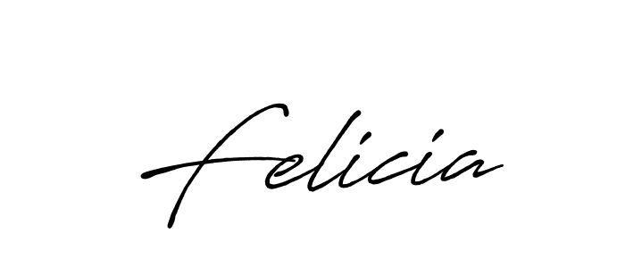 Use a signature maker to create a handwritten signature online. With this signature software, you can design (Antro_Vectra_Bolder) your own signature for name Felicia. Felicia signature style 7 images and pictures png
