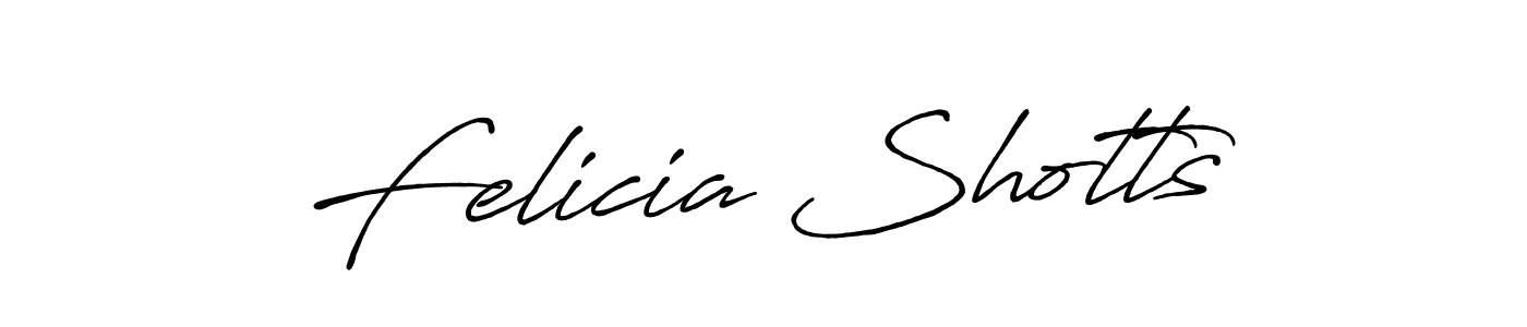 Felicia Shotts stylish signature style. Best Handwritten Sign (Antro_Vectra_Bolder) for my name. Handwritten Signature Collection Ideas for my name Felicia Shotts. Felicia Shotts signature style 7 images and pictures png