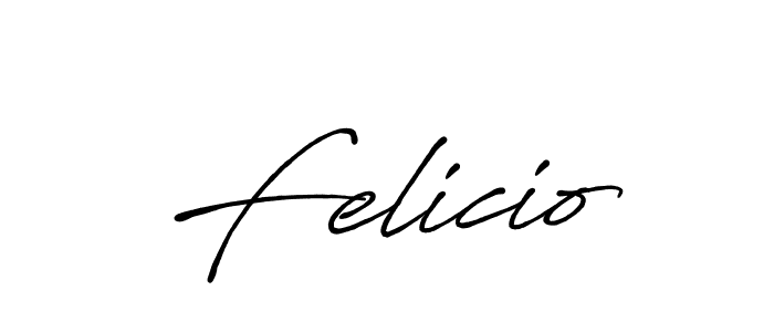 Make a beautiful signature design for name Felicio. With this signature (Antro_Vectra_Bolder) style, you can create a handwritten signature for free. Felicio signature style 7 images and pictures png