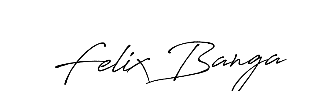 How to make Felix Banga name signature. Use Antro_Vectra_Bolder style for creating short signs online. This is the latest handwritten sign. Felix Banga signature style 7 images and pictures png