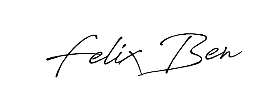 Make a beautiful signature design for name Felix Ben. With this signature (Antro_Vectra_Bolder) style, you can create a handwritten signature for free. Felix Ben signature style 7 images and pictures png