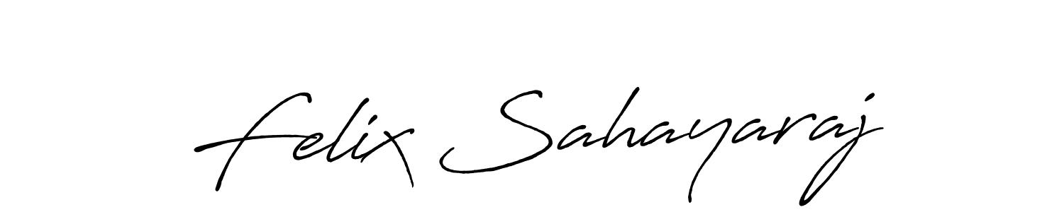 How to make Felix Sahayaraj name signature. Use Antro_Vectra_Bolder style for creating short signs online. This is the latest handwritten sign. Felix Sahayaraj signature style 7 images and pictures png