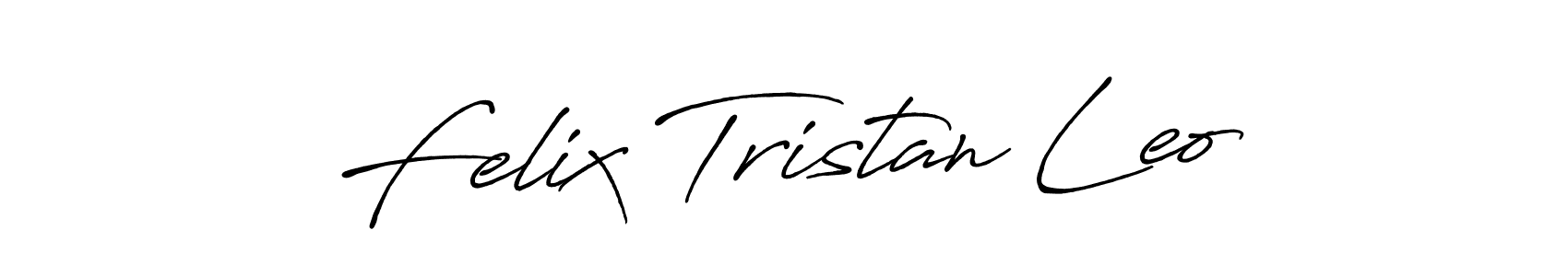 Felix Tristan Leo stylish signature style. Best Handwritten Sign (Antro_Vectra_Bolder) for my name. Handwritten Signature Collection Ideas for my name Felix Tristan Leo. Felix Tristan Leo signature style 7 images and pictures png