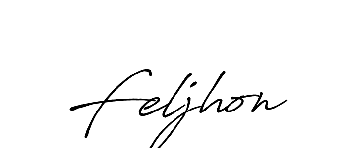 Make a short Feljhon signature style. Manage your documents anywhere anytime using Antro_Vectra_Bolder. Create and add eSignatures, submit forms, share and send files easily. Feljhon signature style 7 images and pictures png