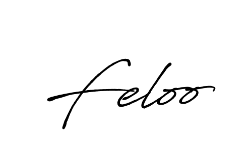 if you are searching for the best signature style for your name Feloo. so please give up your signature search. here we have designed multiple signature styles  using Antro_Vectra_Bolder. Feloo signature style 7 images and pictures png