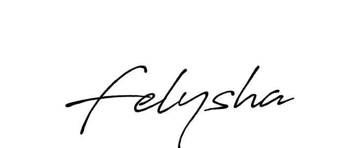 How to make Felysha name signature. Use Antro_Vectra_Bolder style for creating short signs online. This is the latest handwritten sign. Felysha signature style 7 images and pictures png