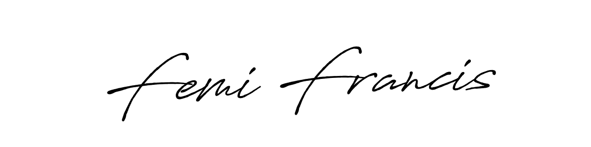 Make a beautiful signature design for name Femi Francis. Use this online signature maker to create a handwritten signature for free. Femi Francis signature style 7 images and pictures png