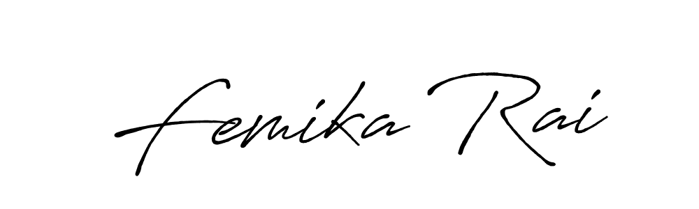 Antro_Vectra_Bolder is a professional signature style that is perfect for those who want to add a touch of class to their signature. It is also a great choice for those who want to make their signature more unique. Get Femika Rai name to fancy signature for free. Femika Rai signature style 7 images and pictures png