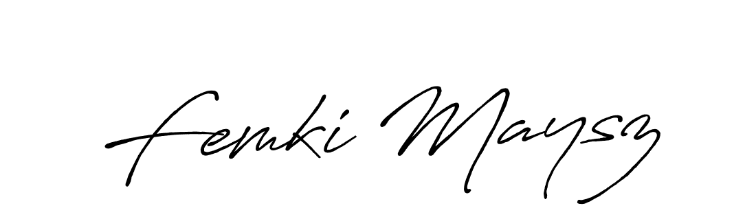 This is the best signature style for the Femki Maysz name. Also you like these signature font (Antro_Vectra_Bolder). Mix name signature. Femki Maysz signature style 7 images and pictures png