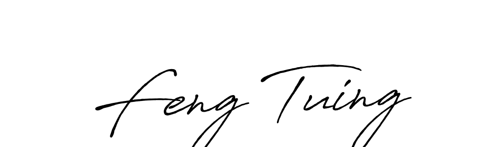 Similarly Antro_Vectra_Bolder is the best handwritten signature design. Signature creator online .You can use it as an online autograph creator for name Feng Tuing. Feng Tuing signature style 7 images and pictures png
